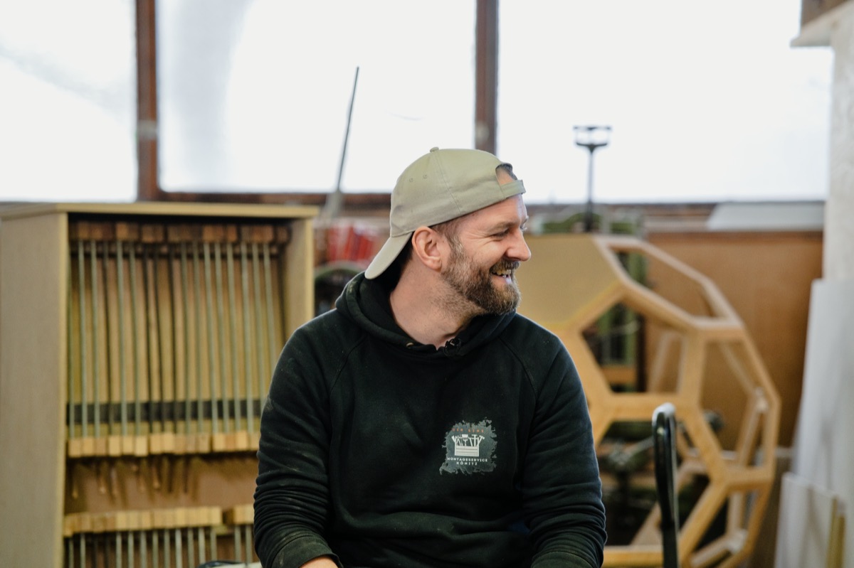 Thomas Könitz – entspannt und gut gelaunt bei der Arbeit