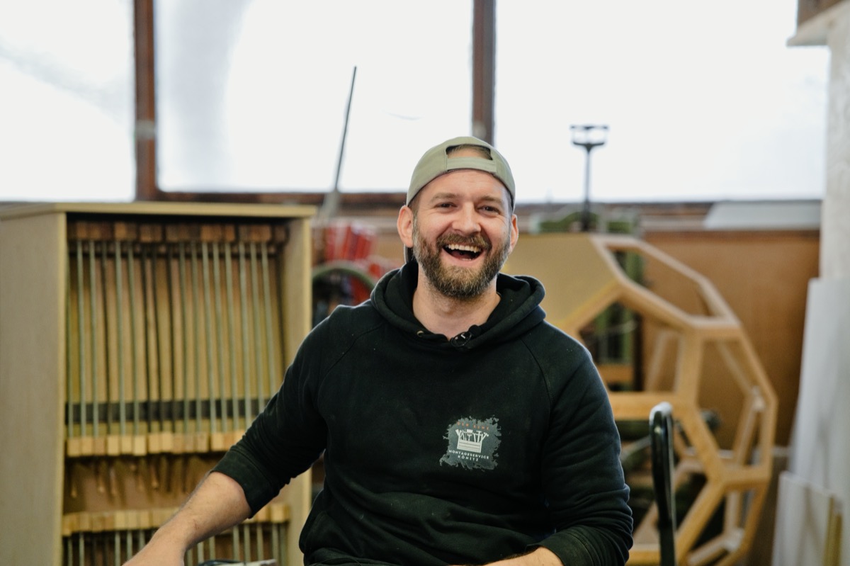 Thomas Könitz – gut gelaunt bei der Arbeit